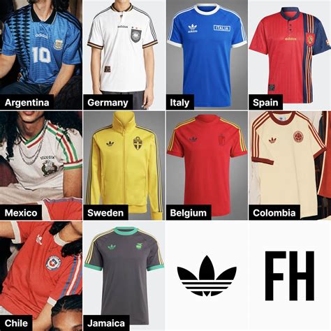 original football collection adidas|Adidas originals retro football shirts.